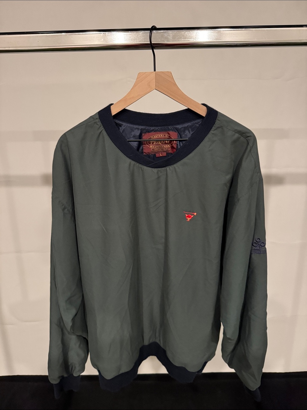 Proquip Navy pullover with Myopia Hunt Club Logo